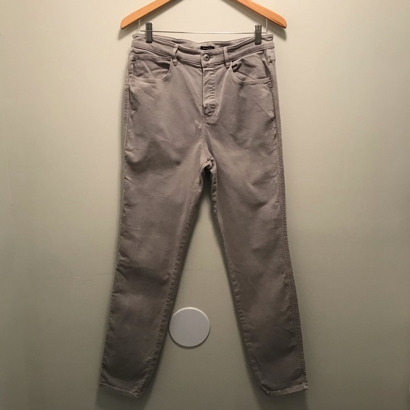 Massimo Dutti grey high waist denim 10 - Picture 1 of 11